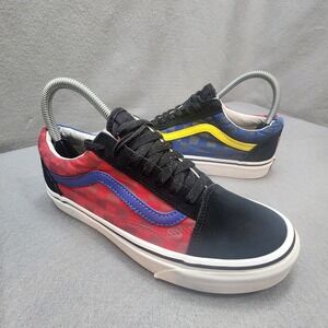 Vans Old Skool Split Plaid Checkerboard Casual Skate Shoes Womens‎ 7.5